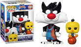 Funko POP Movies: Space Jam, A New Legacy - Slyvester and Tweety, Multicolor, 3.75 inches (56228)